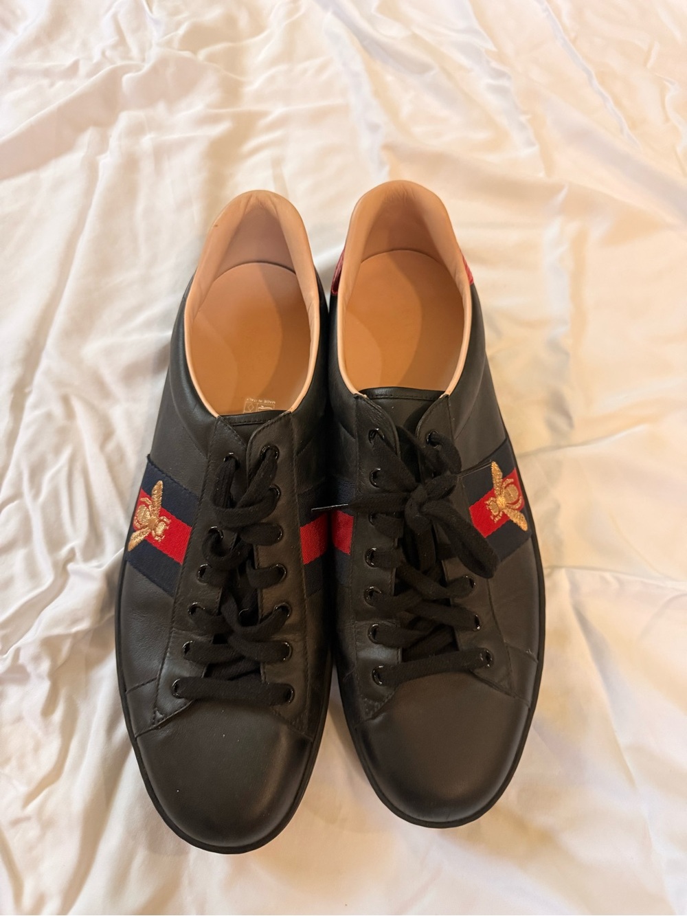 Gucci Ace “Black Bee” sneakers 47 EU NO BOX *BUBBLE WRAPPED*